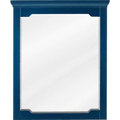28'' W x 1-1/2'' D x 34'' H Hale Blue Chatham mirror by Jeffrey Alexander