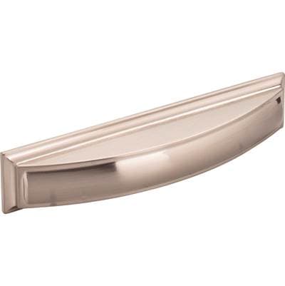 Jeffrey Alexander 128 Mm Center-to-center Satin Nickel Square Annadale Cabinet Cup Pull - Satin...