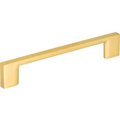 128 mm Center-to-Center Brushed Gold Square Sutton Cabinet Bar Pull