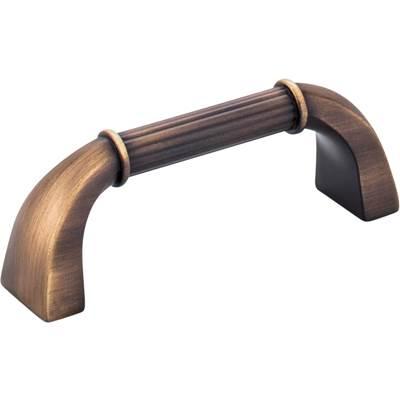 3'' Center-to-Center Antique Brushed Satin Brass Cordova Cabinet Pull by Jeffrey Alexander