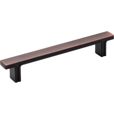 128 mm Center-to-Center Brushed Oil Rubbed Bronze Square Anwick Cabinet Pull by Jeffrey Alexander