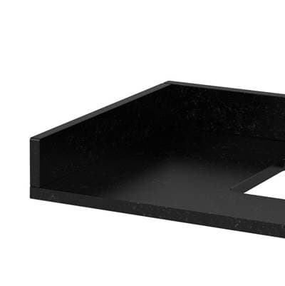 Jeffrey Alexander Black Granite Sidesplash by Jeffrey Alexander