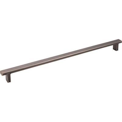 320 mm Center-to-Center Brushed Pewter Square Anwick Cabinet Pull by Jeffrey Alexander