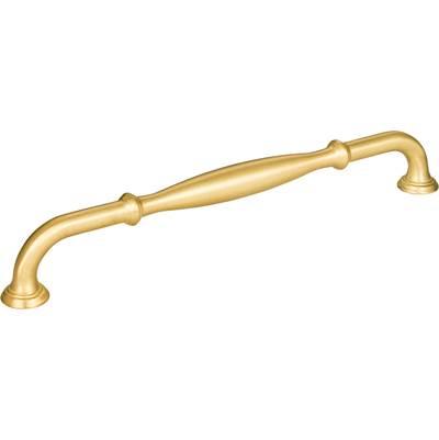 224 mm Center-to-Center Brushed Gold Tiffany Cabinet Pull by Jeffrey Alexander