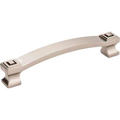 128 mm Center-to-Center Satin Nickel Square Delmar Cabinet Pull by Jeffrey Alexander