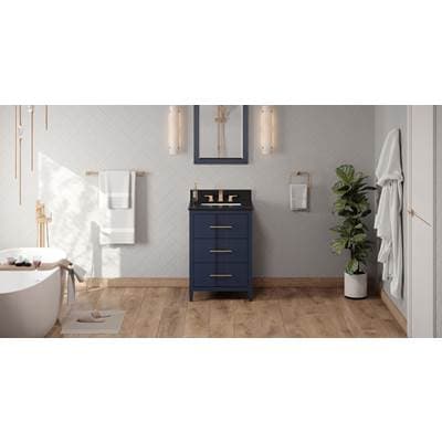 Jeffrey Alexander 24'' Hale Blue Katara Vanity, Black Granite Vanity Top, Undermount Rectangle... by Jeffrey Alexander