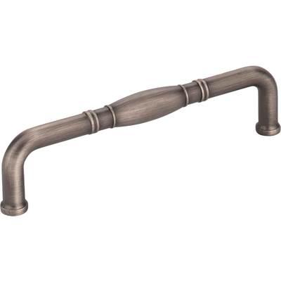 128 mm Center-to-Center Brushed Pewter Durham Cabinet Pull by Jeffrey Alexander