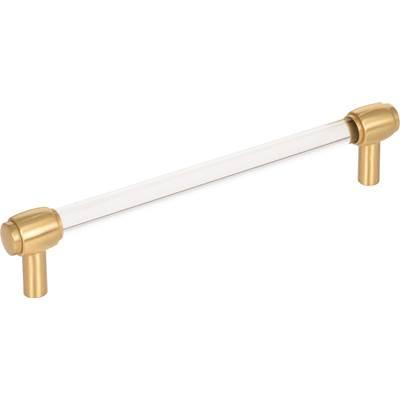 160 mm Center-to-Center Brushed Gold Carmen Cabinet Bar Pull by Jeffrey Alexander