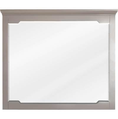 40'' W x 1-1/2'' D x 34'' H Grey Chatham mirror by Jeffrey Alexander