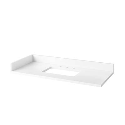 Jeffrey Alexander White Quartz Sidesplash by Jeffrey Alexander