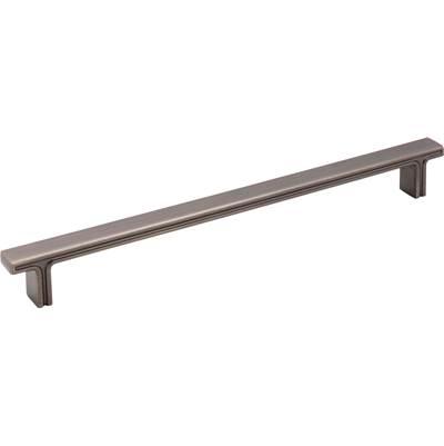 228 mm Center-to-Center Brushed Pewter Square Anwick Cabinet Pull by Jeffrey Alexander