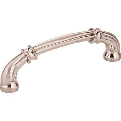 96 mm Center-to-Center Satin Nickel Lafayette Cabinet Pull by Jeffrey Alexander