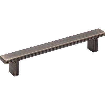 128 mm Center-to-Center Brushed Pewter Square Anwick Cabinet Pull by Jeffrey Alexander