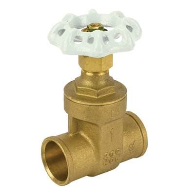 Jomar International LTD Gate Valve, Non-rising Stem, Solder Connection, 200 Wog 1''