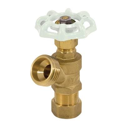 Jomar International LTD Boiler Drain, Compression Connection, 125 Wog 1/2''