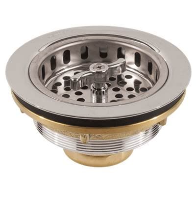 Jomar International LTD Chrome Plated Brass or 300 Grade Brushed Stainless Steel Sink Strainer by Jomar International LTD