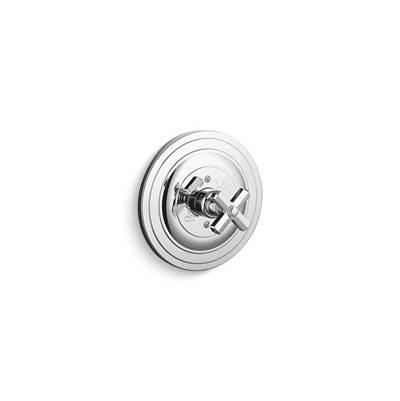 Town Pressure Balance Trim, Cross Handle - Polished Chrome