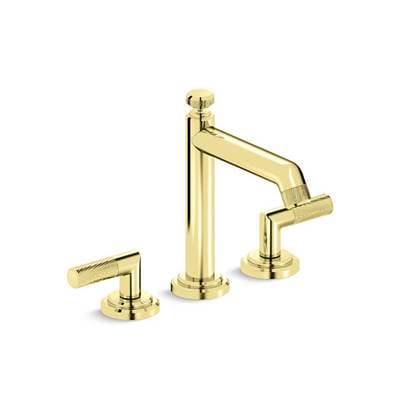 Kallista Pinna Paletta Deck-mount Bath Set - Unlacquered Brass