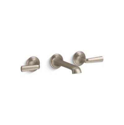 Kallista Script Wall-mount Sink Faucet Lvr Hndl - Brushed Bronze
