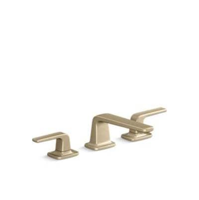 Kallista Per Se Sink Faucet Set, Lever Handle - Brushed French Gold