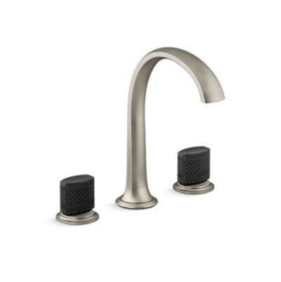 Kallista Script Sink Faucet, Arch Spt, Blk Porc