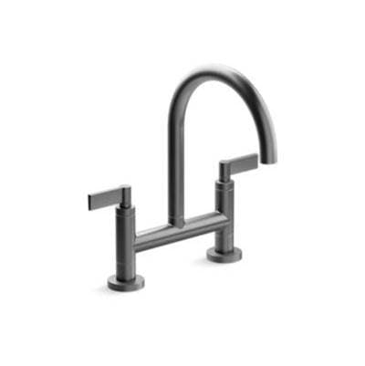 Kallista Onee Kitchen Bridge Faucet, D-mount, Lv by Kallista