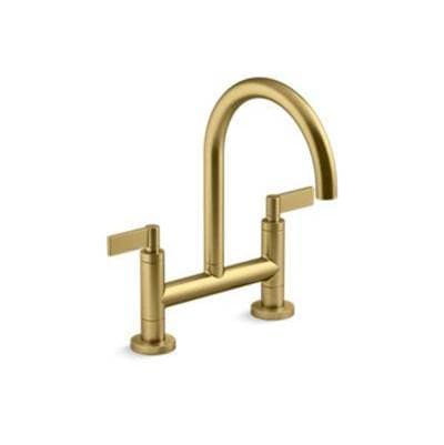 Kallista Onee Kitchen Bridge Faucet, D-mount, Lv by Kallista