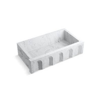 Kallista Voussoir 36 Kitchen Sink - White