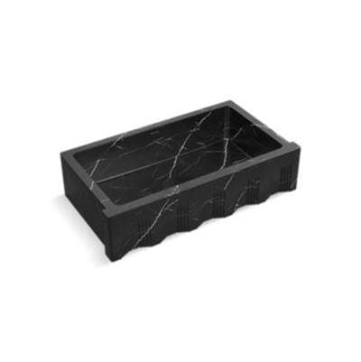 Kallista Voussoir 36 Kitchen Sink - Nero Marquina