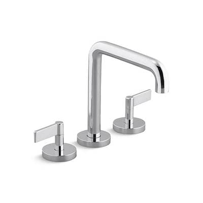 Kallista Onee Dm Bath Set, Tall Spout, Lever - Polished Chrome by Kallista