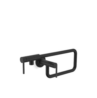 Kallista Juxtapose Wall Mount Pot Filler - Matte Black
