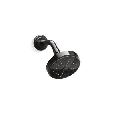 Laura Kirar Transitional Showerhead with Arm - Polished Graphite by Kallista