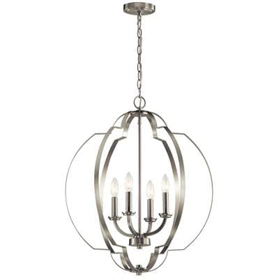 Kichler Lighting Large Foyer Pendant 4Lt - Brushed Nickel