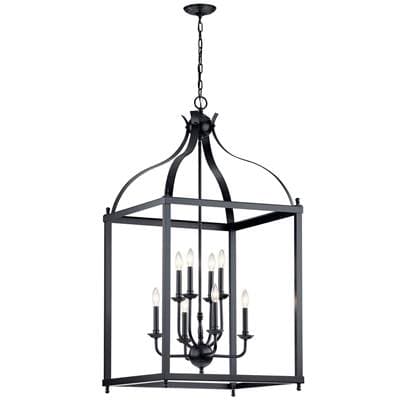 Kichler Lighting Foyer Chandelier 8Lt - Black by Kichler Lighting