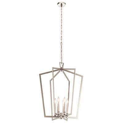 Kichler Lighting Large Foyer Pendant 6Lt - Polished Nickel