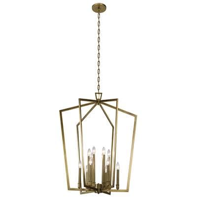 Kichler Lighting Foyer Chandelier 12Lt - Natural Brass by Kichler Lighting