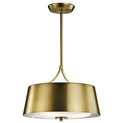 Kichler Lighting Pendant/semi Flush 3Lt - Natural Brass by Kichler Lighting