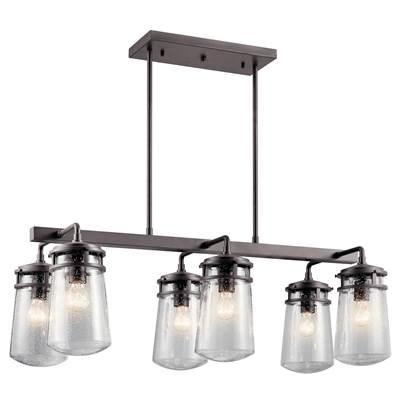 Outdoor Linear Chandelier 6Lt by Kichler Lighting