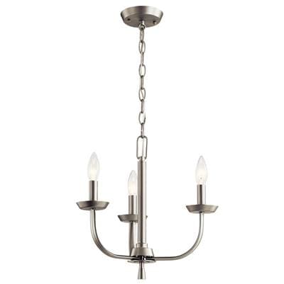 Kichler Lighting Mini Chandelier 3Lt - Brushed Nickel by Kichler Lighting