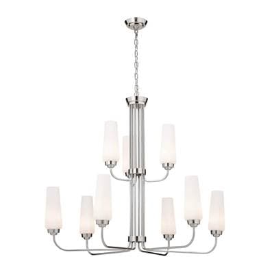 Kichler Lighting Truby 34'' 9 Light 2-Tier Chandelier - Polished Nickel