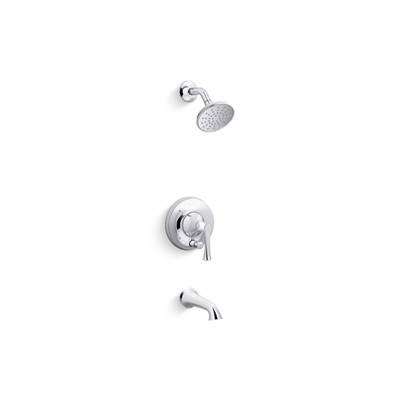 Kohler BuckleyE Rite-Temp bath and shower trim kit with push-button diverter, 2.5 gpm - Polished Chrome by Kohler