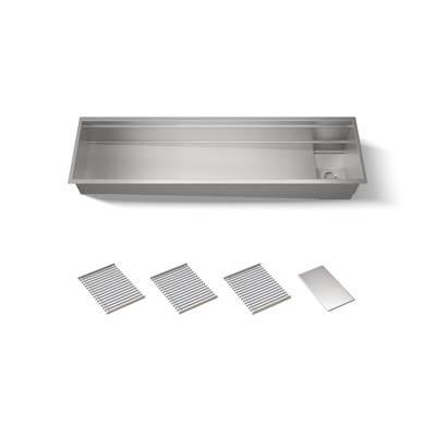 69-3/4'' undermount single-bowl kitchen sink