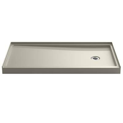 Kohler Rely 60-in x 32-in Single-Threshold Shower Base with Right-hand Drain, Dune by Kohler