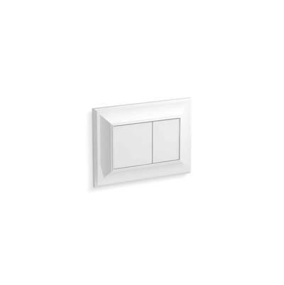 Kohler Memoirs Flush actuator plate for 2'' x 4'' in-wall tank and carrier system - White by Kohler