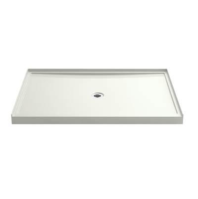 Kohler Rely 60-in x 42-in Single-Threshold Shower Base with Center Drain, Dune by Kohler
