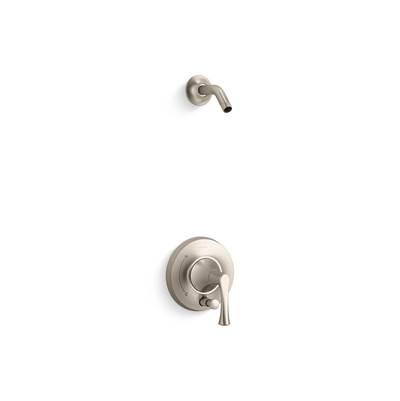 Kohler BuckleyE Rite-Temp shower trim kit with push-button diverter, without showerhead - Vibrant Brushed Nickel by Kohler
