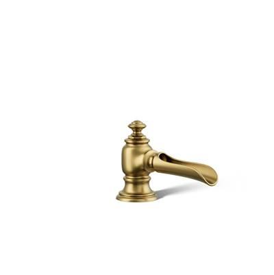 Artifacts with Flume design Bathroom sink faucet spout with Flume design, 1.2 gpm - Vibrant Brushed Moderne Brass by Kohler