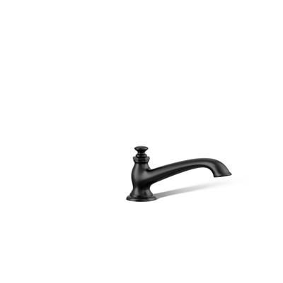 Artifacts Deck-mount bath spout with flare design - Matte Black by Kohler
