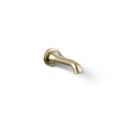 Artifacts Wall-mount bath spout with flare design - Vibrant French Gold by Kohler
