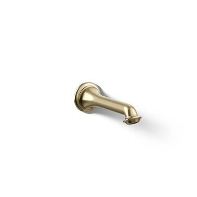 Artifacts Wall-mount bath spout with turned design - Vibrant French Gold by Kohler